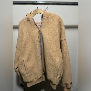 Levis Mens Relaxed Sherpa Zip Hoodie LG